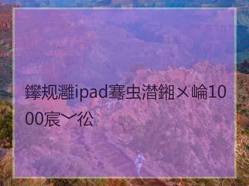 鑻规灉ipad骞虫澘鎺ㄨ崘1000宸﹀彸
