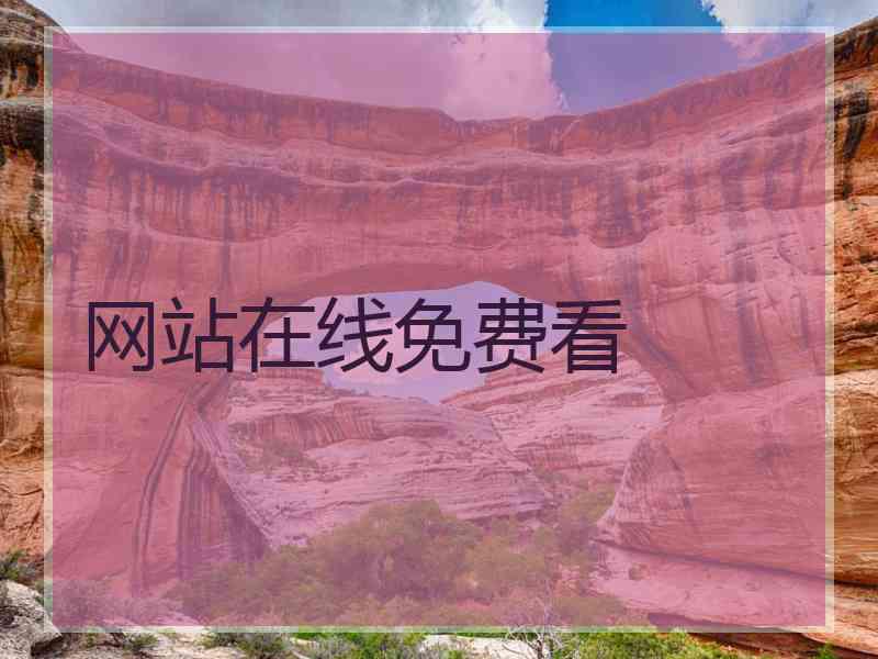 网站在线免费看