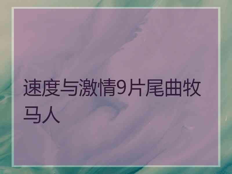 速度与激情9片尾曲牧马人