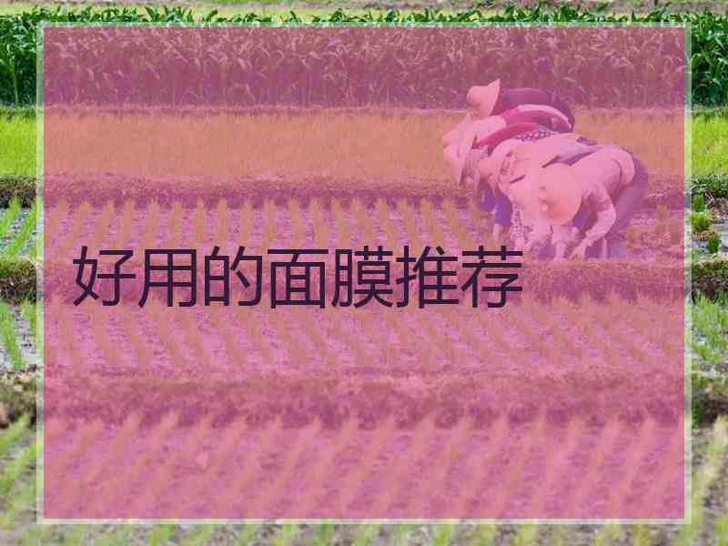 好用的面膜推荐