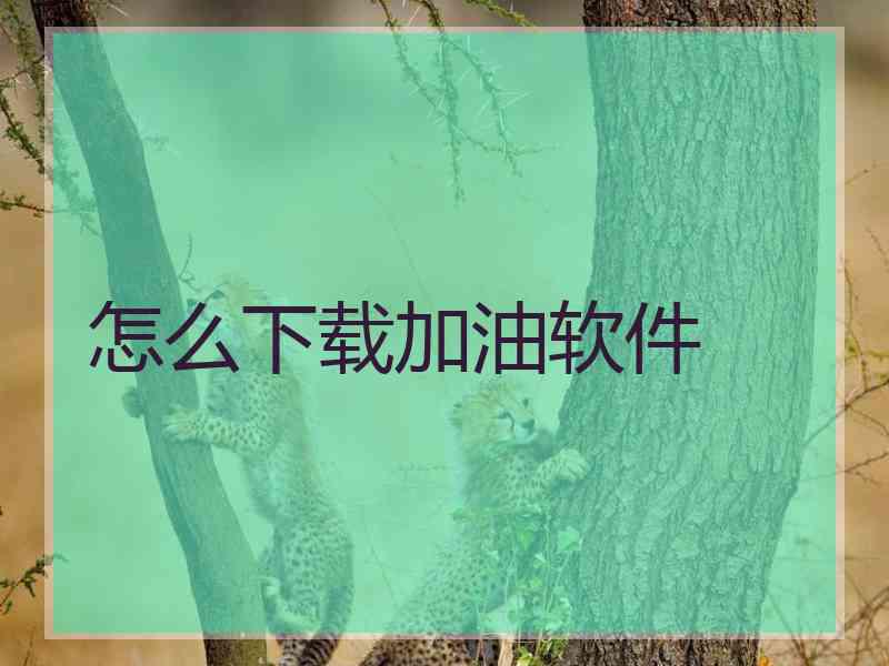 怎么下载加油软件