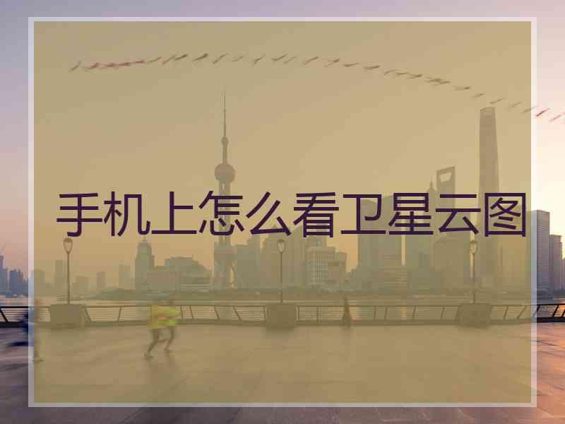 手机上怎么看卫星云图