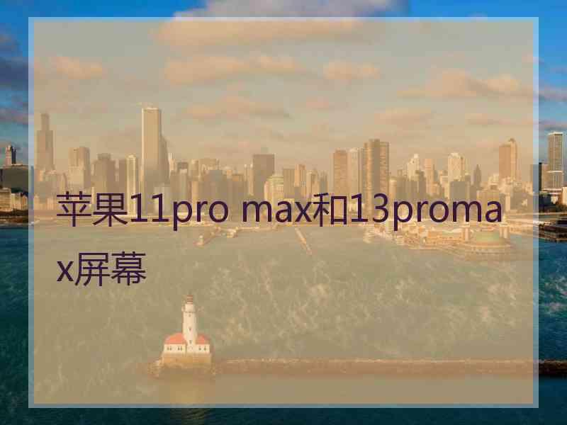 苹果11pro max和13promax屏幕